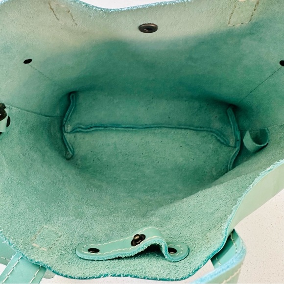 EUC Portland Leather Goods Mint Mini Crossbody Tote - Picture 4 of 7